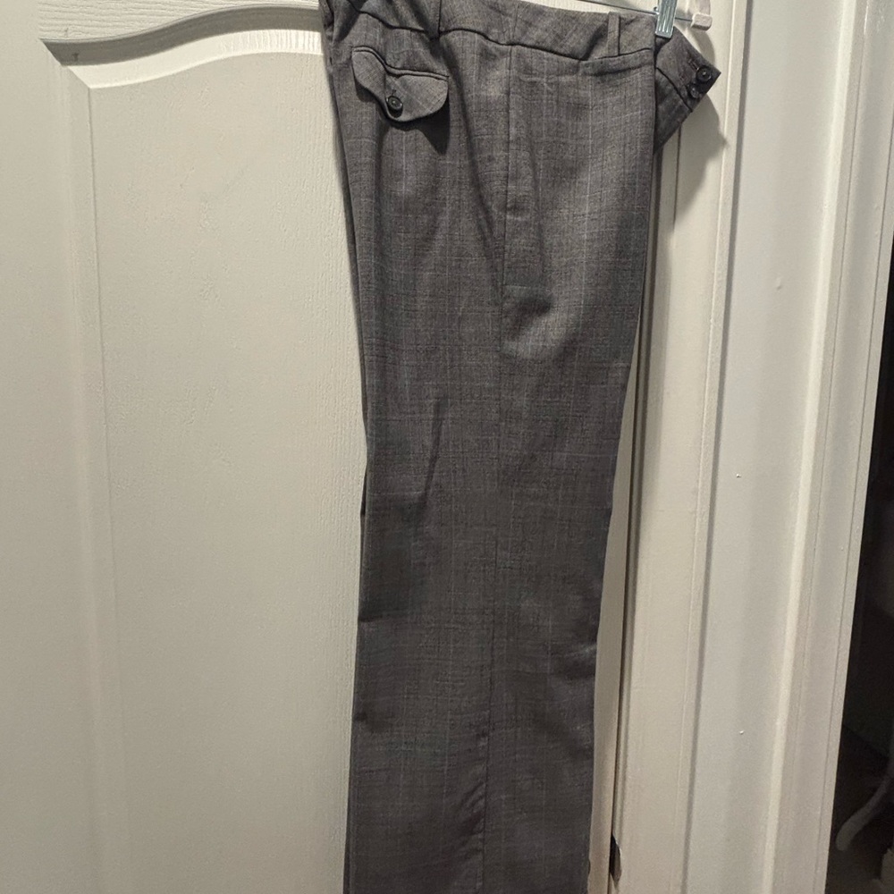 ANN TAYLOR Classic Lined Gray Dress Pants - Picture 2 of 13